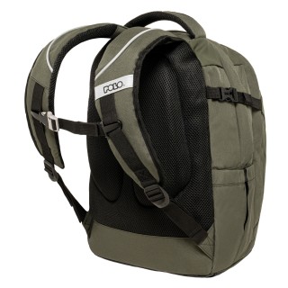 Polo Cryptic Σχολική Τσάντα Πλάτης Δημοτικού Χακί/Πορτοκαλί 9-01-001-6501