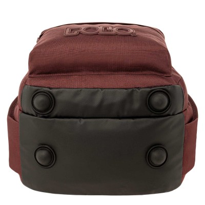 Polo Pins Σχολική Τσάντα Πλάτης Δημοτικού Μπορντό 9-01-059-3400