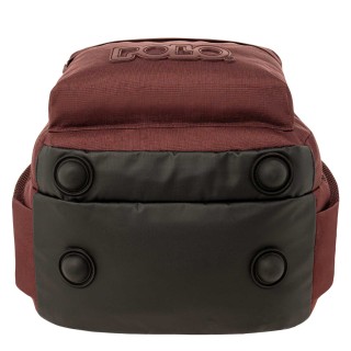 Polo Pins Σχολική Τσάντα Πλάτης Δημοτικού Μπορντό 9-01-059-3400