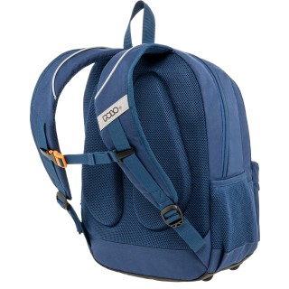 Polo Pins Σχολική Τσάντα Πλάτης Δημοτικού Μπλε 9-01-059-5200