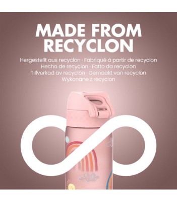 Ion8 Πλαστικό Παγούρι RAINBOWS σε Ροζ χρώμα I8RF500PRRAINB2 500ml