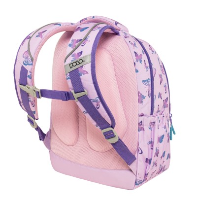 Polo Sparkle Σχολική Τσάντα Πλάτης Δημοτικού Ροζ 9-01-061-8436