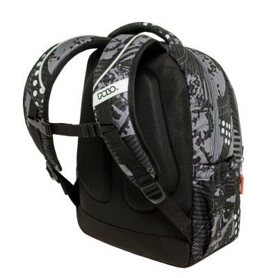 Polo Sparkle Σχολική Τσάντα Πλάτης Δημοτικού Μαύρη 9-01-061-8438