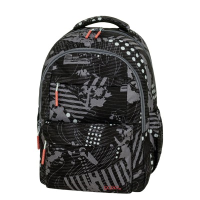 Polo Sparkle Σχολική Τσάντα Πλάτης Δημοτικού Μαύρη 9-01-061-8438