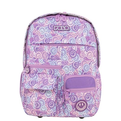 Polo Youngster Σχολική Τσάντα Πλάτης Δημοτικού Λιλά 9-01-068-8440