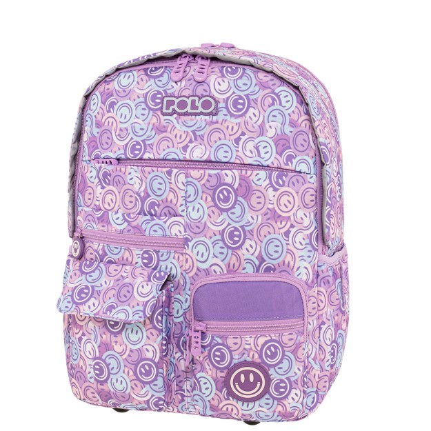 Polo Youngster Σχολική Τσάντα Πλάτης Δημοτικού Λιλά 9-01-068-8440
