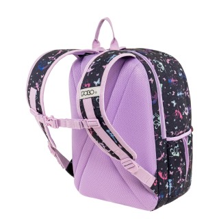 Polo Youngster Σχολική Τσάντα Πλάτης Δημοτικού Μαύρη/Φούξια 9-01-068-8441