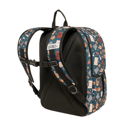 Polo Youngster Σχολική Τσάντα Πλάτης Δημοτικού Μπλε 9-01-068-8442