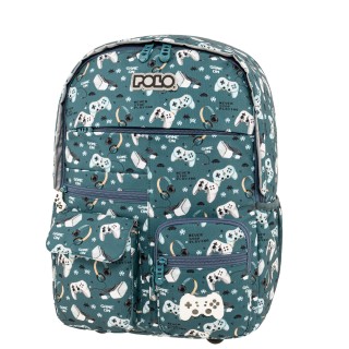 Polo Youngster Σχολική Τσάντα Πλάτης Δημοτικού Τιρκουάζ 9-01-068-8443