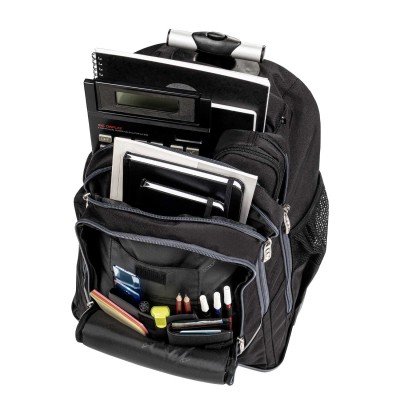 Polo Trolley Cart Σχολική Τσάντα Τρόλεϊ Μαύρη 9-01-074-2000