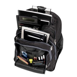 Polo Trolley Cart Σχολική Τσάντα Τρόλεϊ Μαύρη 9-01-074-2000