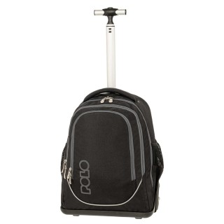 Polo Trolley Cart Σχολική Τσάντα Τρόλεϊ Μαύρη 9-01-074-2000