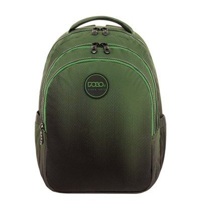 Polo Focus Σχολική Τσάντα Πλάτης Δημοτικού Πράσινη 9-01-078-8418