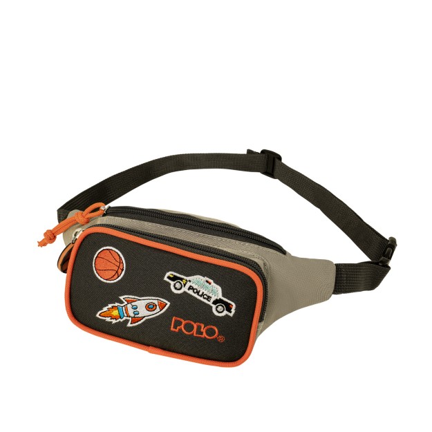 Polo Kiddo 2 Τσαντάκι Μέσης Παιδικό Μαύρο/Γαλάζιο 9-08-041-2000