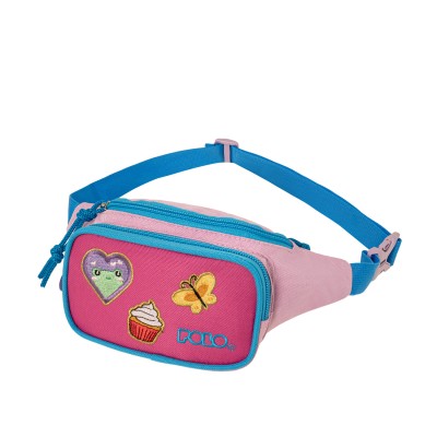 Polo Kiddo 2 Παιδικό Τσαντάκι Μέσης Sweet Γαλάζιο/Ροζ 9-08-041-3900