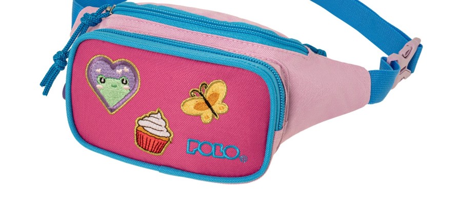 Polo Kiddo 2 Τσαντάκι Μέσης Παιδικό Γαλάζιο/Ροζ 9-08-041-3900