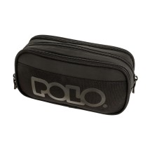 Polo Cryptic Κασετίνα Τριπλή Υφασμάτινη Μαύρη 9-37-001-2002