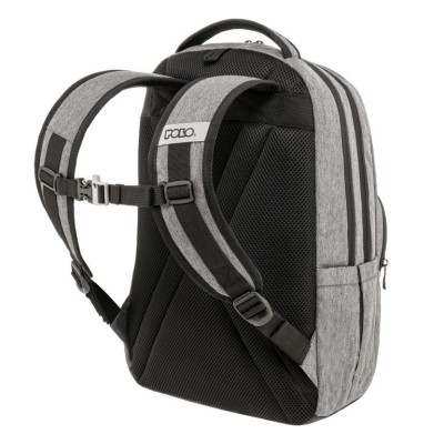 Polo Genius Σχολική Τσάντα Πλάτης Γυμνασίου-Λυκείου Γκρι 9-01-062-2300