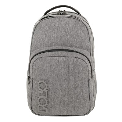 Polo Genius Σχολική Τσάντα Πλάτης Γυμνασίου-Λυκείου Γκρι 9-01-062-2300