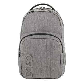 Polo Genius Σχολική Τσάντα Πλάτης Γυμνασίου-Λυκείου Γκρι 9-01-062-2300