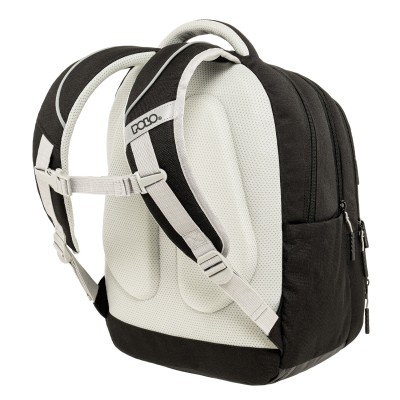 Polo Multi Pocket Σχολική Τσάντα Πλάτης Δημοτικού Μαύρη 9-01-064-2000