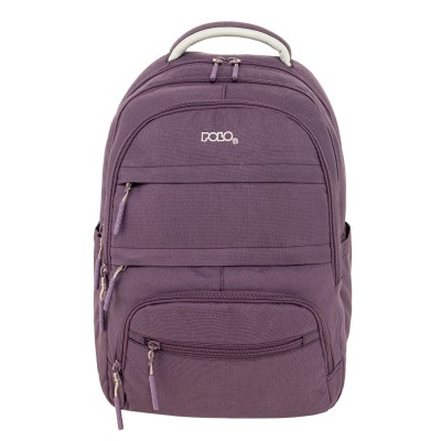 Polo Multi Pocket Σχολική Τσάντα Πλάτης Δημοτικού Μωβ 9-01-064-4700
