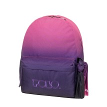 Polo Original Scarf Gradient Σχολική Τσάντα Πλάτης Γυμνασίου-Λυκείου Ροζ/Μωβ 9-01-162-8415