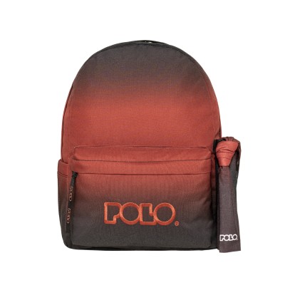 Polo Original Double Scarf Gradient Γυμνασίου-Λυκείου Κόκκινο/Μαύρο 9-01-262-8414