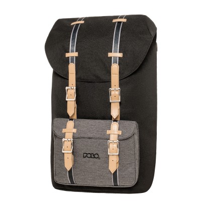 Polo Elmor Σακίδιο Πλάτης με Λουριά Μαύρο 9-02-073-2022