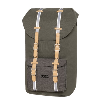 Polo Elmor Σακίδιο Πλάτης με Λουριά Γκρι 9-02-073-6522