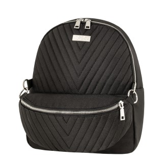 Polo Chiqua Γυναικεία Τσάντα Πλάτης 2 σε 1 Μαύρη 9-11-004-2000