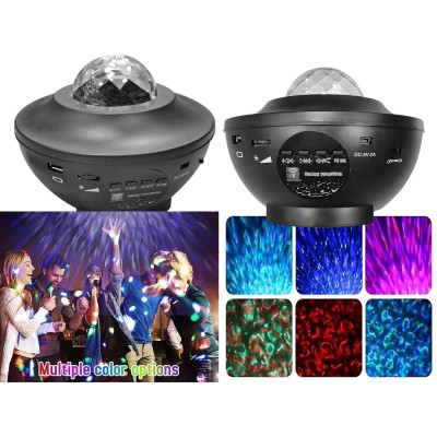 Disco Light με Ηχείο Bluetooth Μαύρο 14,5x11,5cm 89-46