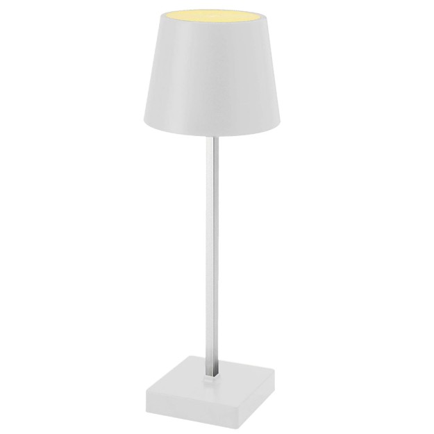 Φωτιστικό LED Επιτραπέζιο Επαναφορτιζόμενο Μεσαίο Λευκό 32x9cm