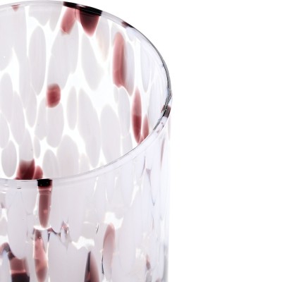 ESTIA ΠΟΤΗΡΙ ΝΕΡΟΥ ΧΑΜΗΛΟ COLORBURST ΓΥΑΛΙΝΟ 360ml ΡΟΖ/ΜΟΒ