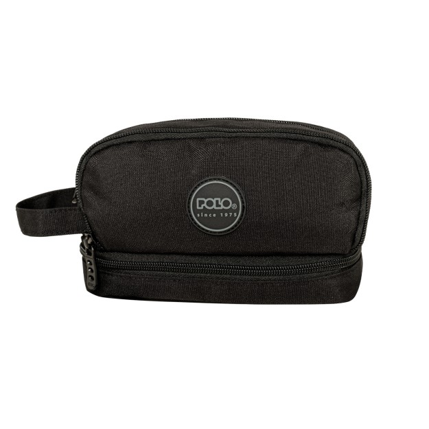 Polo Handle Τριπλή Κασετίνα Υφασμάτινη Μαύρη 9-37-015-2000