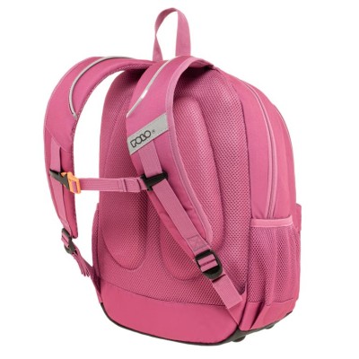 Polo Pins Σχολική Τσάντα Πλάτης Δημοτικού Φούξια 9-01-059-4300