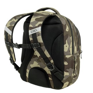 Polo Focus Σχολική Τσάντα Πλάτης Δημοτικού Χακί Παραλλαγή 9-01-078-8309