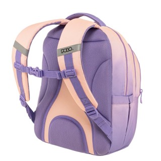 Polo Focus Σχολική Τσάντα Πλάτης Δημοτικού Ροζ/Μωβ 9-01-078-8411