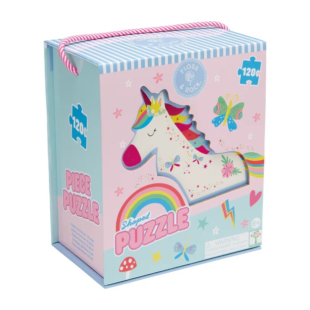 Floss&Rock Shaped Puzzle Rainbow Fairy 120κομ.