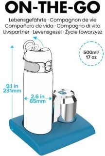 Ion8 Παιδικό Παγούρι Θερμός Ανοξείδωτο 500ml I8TS500PPUNIRAIN
