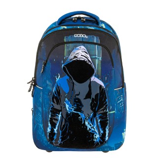 Polo Kinetic Σχολική Τσάντα Πλάτης Δημοτικού Μπλε 9-01-072-8428