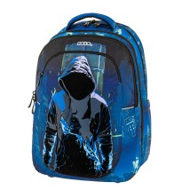 Polo Kinetic Σχολική Τσάντα Πλάτης Δημοτικού Μπλε 9-01-072-8428