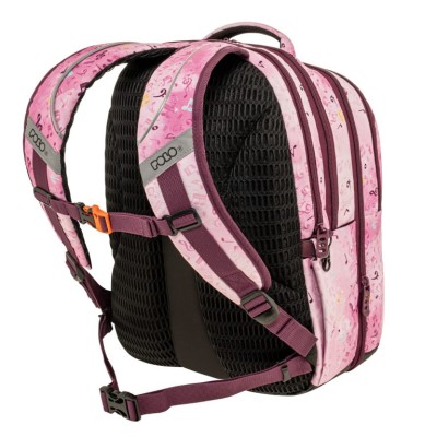 Polo Kinetic Σχολική Τσάντα Πλάτης Δημοτικού Ροζ 9-01-072-8430