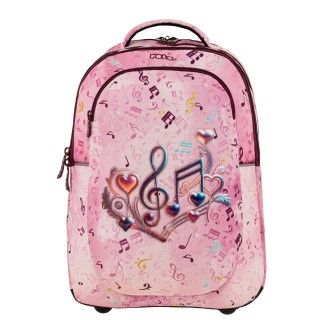 Polo Kinetic Σχολική Τσάντα Πλάτης Δημοτικού Ροζ 9-01-072-8430