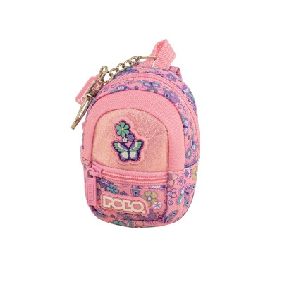 Polo Clip & Zip Mini Κλειδοθήκη-Πορτοφόλι Ροζ 9-27-006-8462
