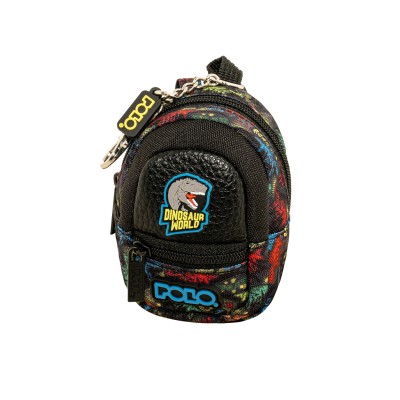 Polo Clip & Zip Mini Κλειδοθήκη-Πορτοφόλι Μαύρο/Μπλε 9-27-006-8468