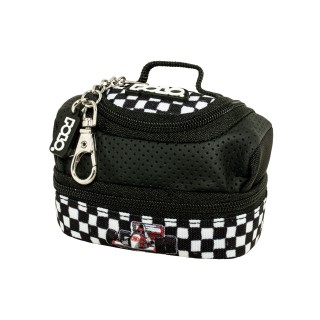 Polo Clip & Zip Mini Κλειδοθήκη-Πορτοφόλι Μαύρο/Γκρι 9-27-006-8473