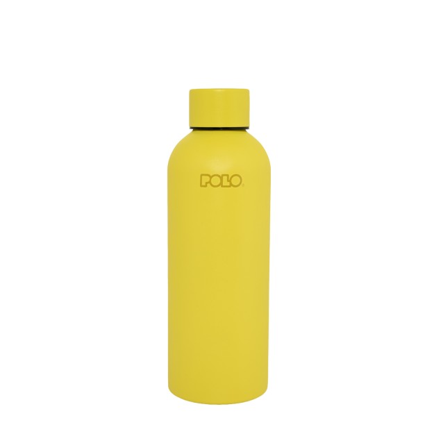 Polo Solid Μπουκάλι Θερμός από Ανοξείδωτο Ατσάλι 500ml Κίτρινο 9-49-034-7100