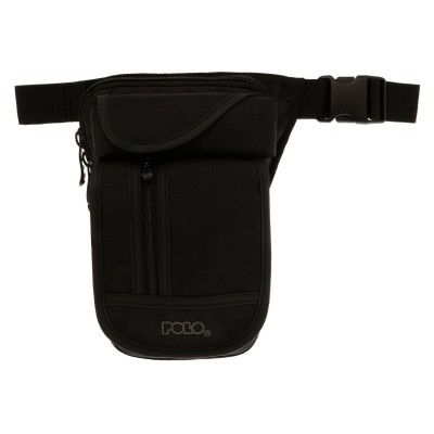 Polo Tool Ανδρικό Τσαντάκι Μέσης/Μηρού Αναβάτη Μαύρο 9-08-030-2000