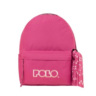 Polo Original Scarf Σακίδιο Σχολική Τσάντα Πλάτης Γυμνασίου - Λυκείου Φούξια 9-01-135-4438